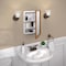 Zenith Metal Zenna Home 21-3/4 in. H X 16.13 in. W X 4.5 in. D Rectangle Oak Medicine Cabinet K268 - alternate 3